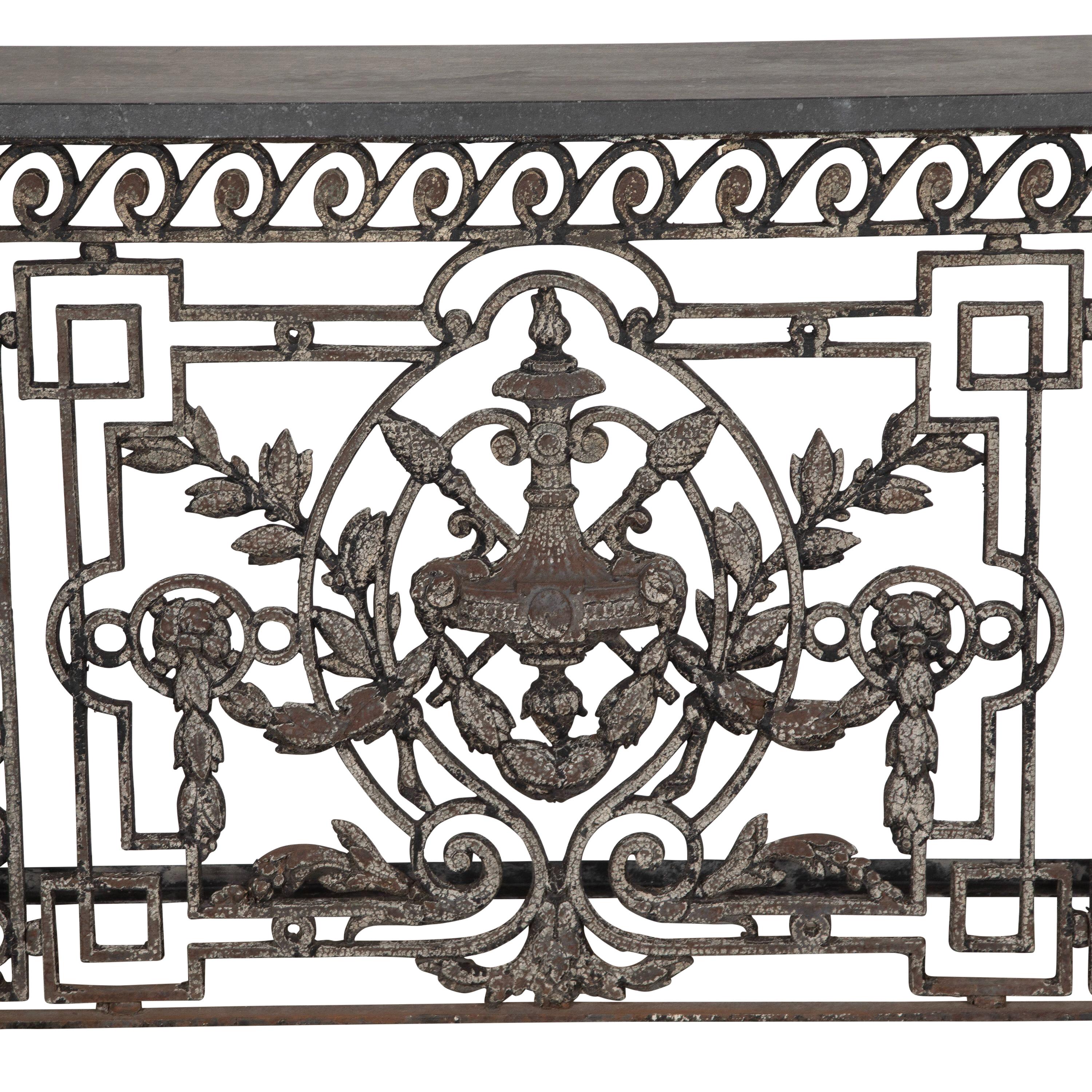 19th Century Wrought Iron Balcony Console For Sale 3