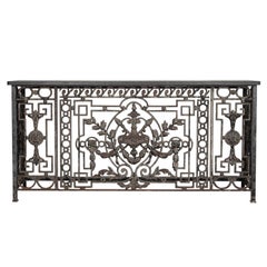 19th Century Wrought Iron Balcony Console