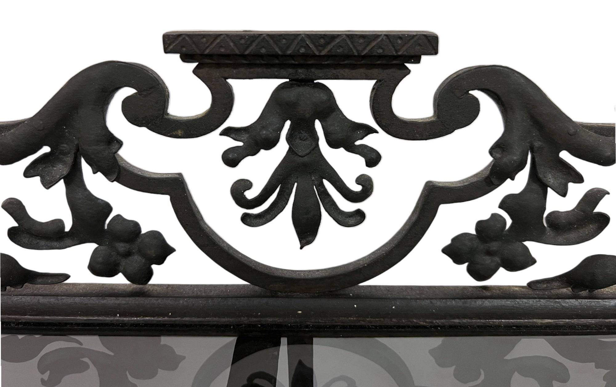 19th Century Wrought Iron Console Table For Sale 3