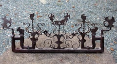 19th Century Wrought Iron Fence Fragment
