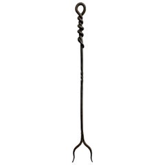 Antique 19th Century Wrought Iron Fire Poker