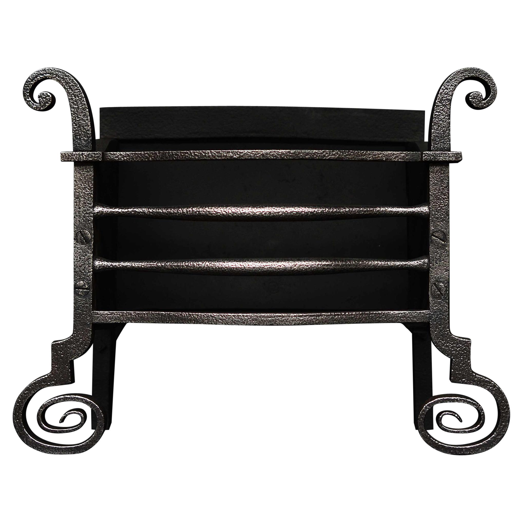 19th Century Wrought Iron Firebasket For Sale