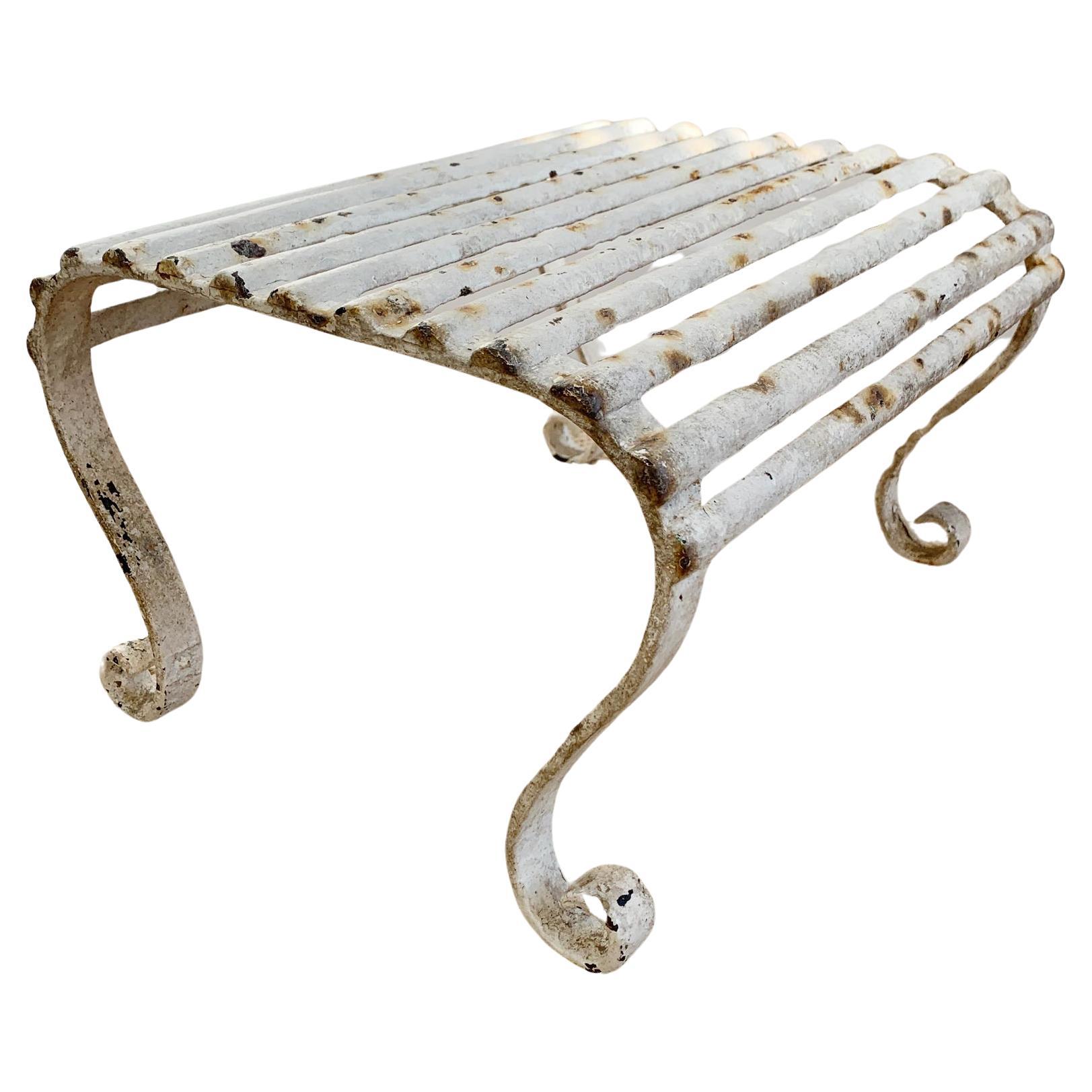 19th Century Wrought Iron Foot Stool