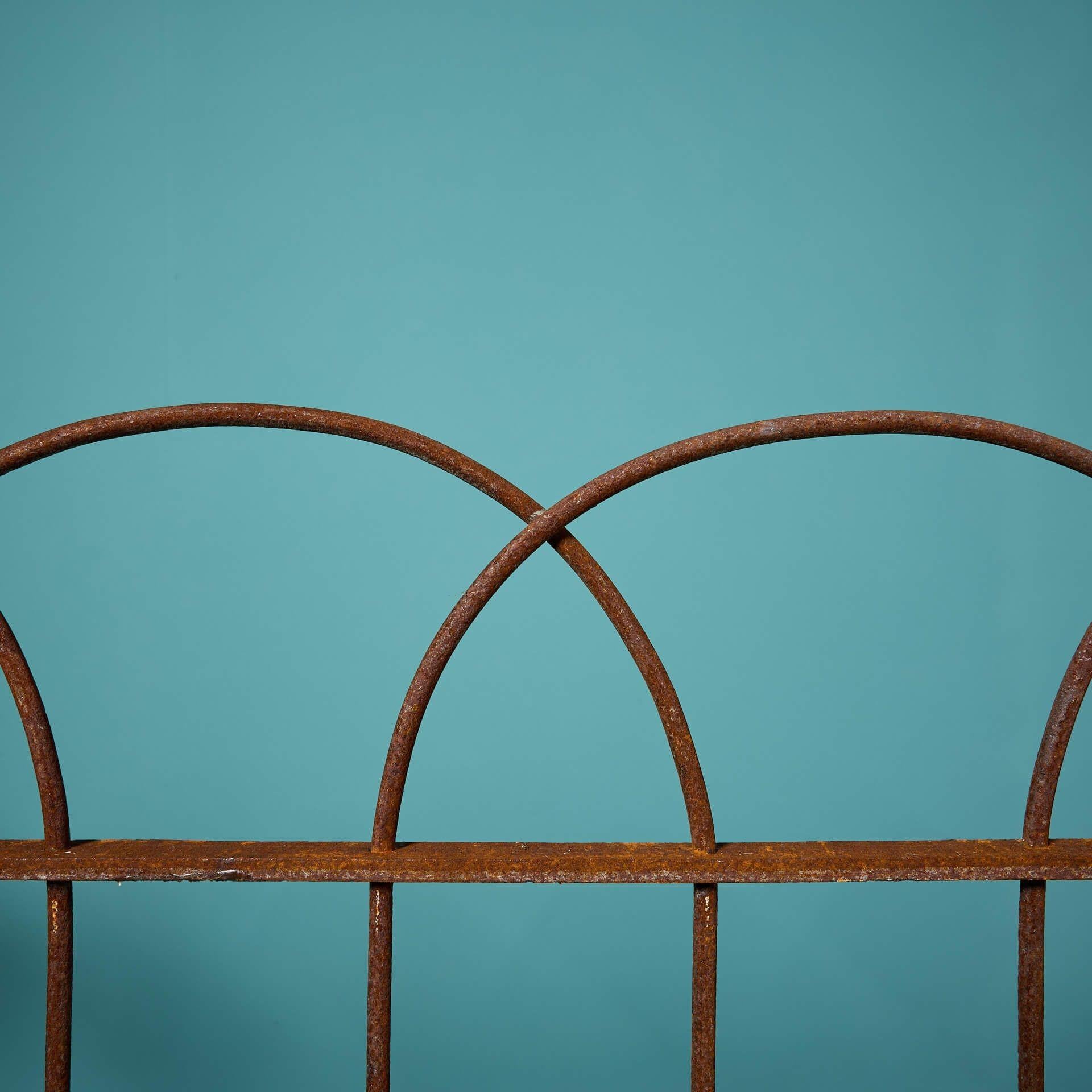 English 19th Century Wrought Iron Garden Side Gate For Sale