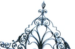 19th Century Wrought Iron Gate Overthrow