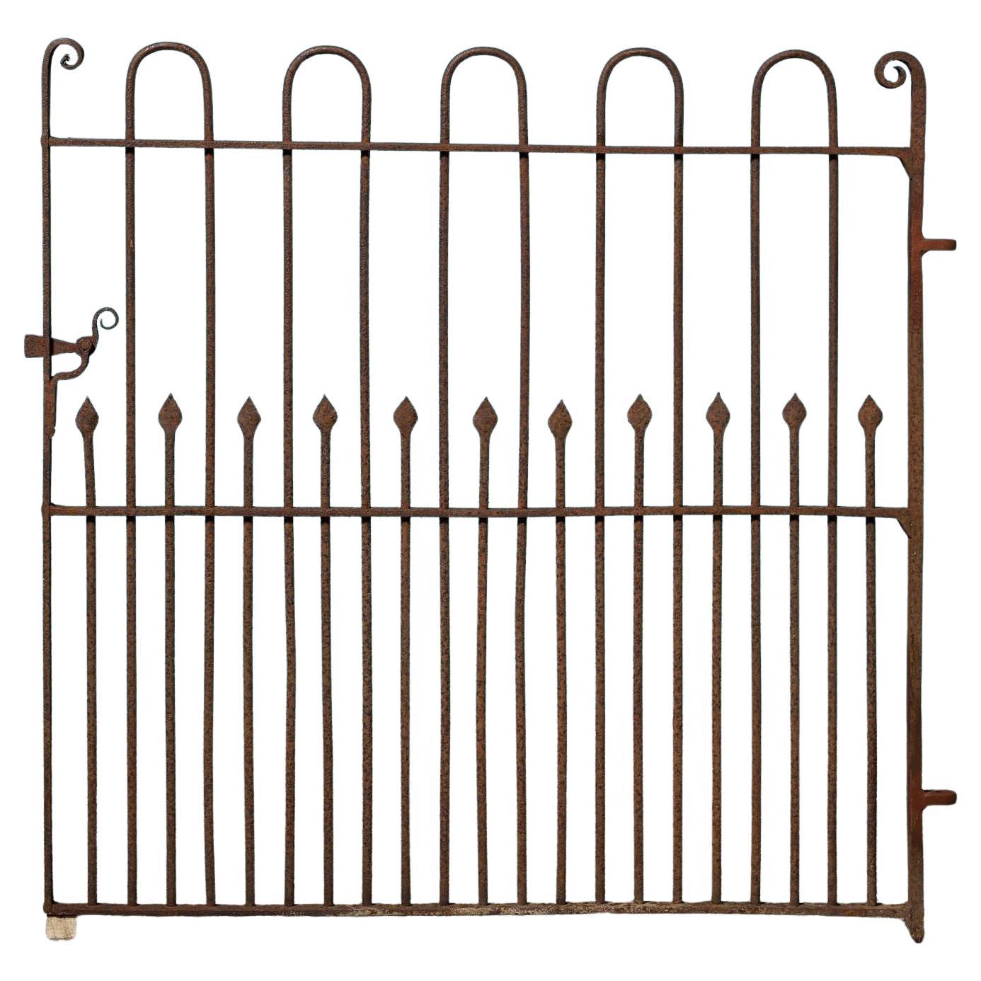 19th Century Wrought Iron Pedestrian Gate For Sale