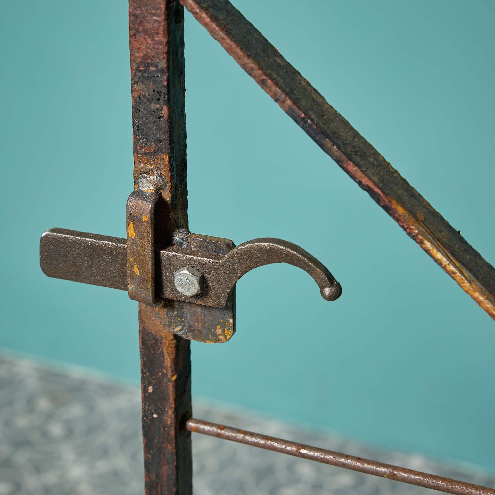 Georgian 19th Century Wrought Iron Side Gate For Sale