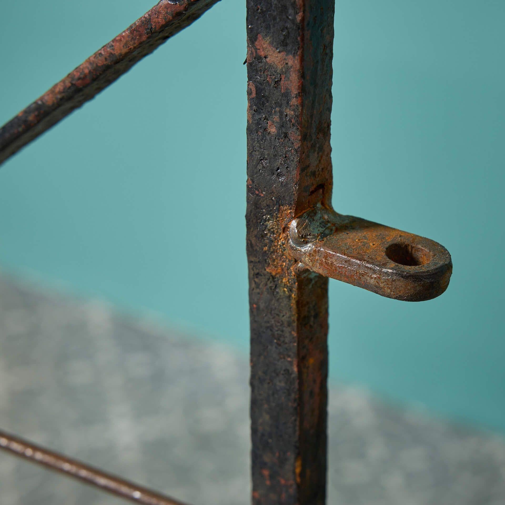 19th Century Wrought Iron Side Gate In Fair Condition For Sale In Wormelow, Herefordshire