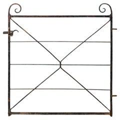 19th Century Wrought Iron Side Gate