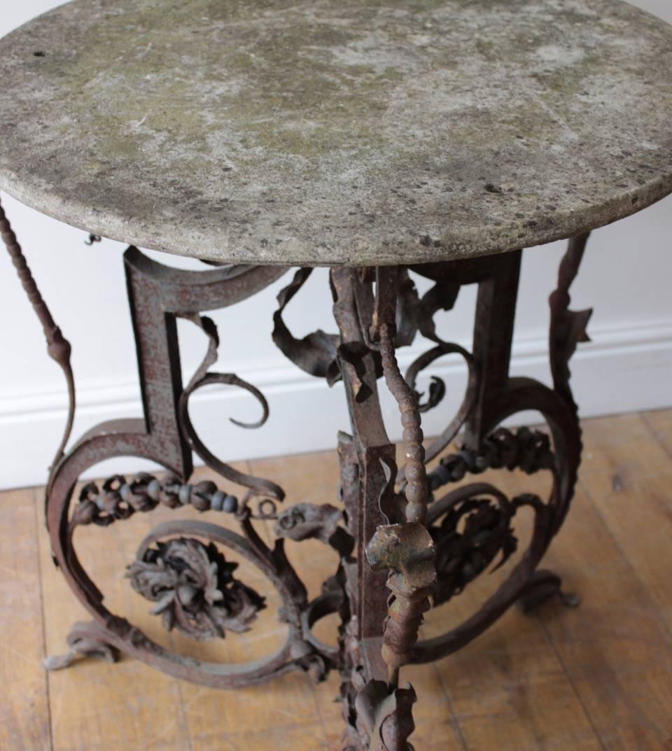 Gothic 19th Century Wrought Iron Table
