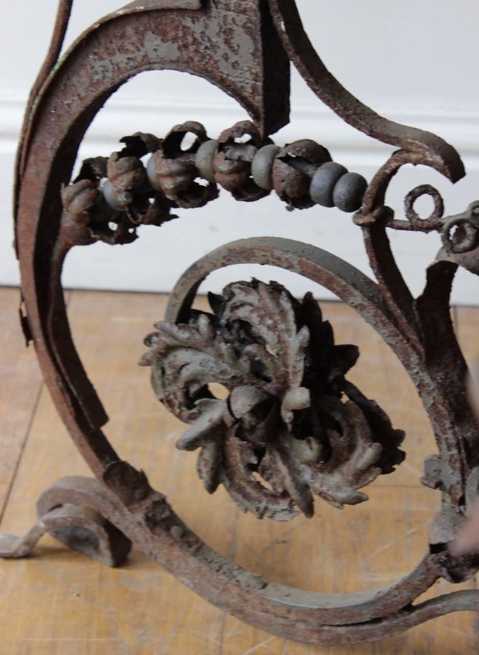 19th Century Wrought Iron Table In Fair Condition In Gloucestershire, GB