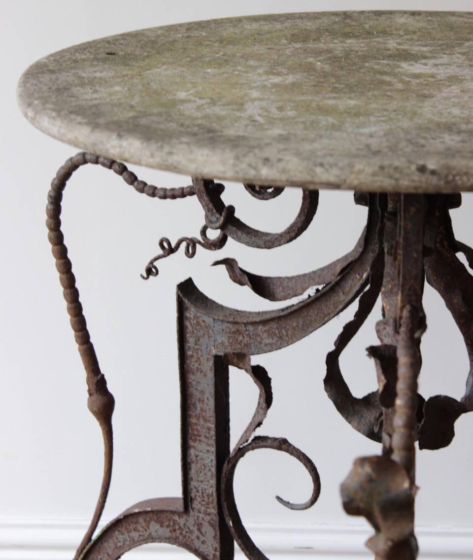 Metal 19th Century Wrought Iron Table