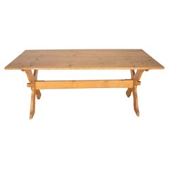 19th Century X Frame Dining Table