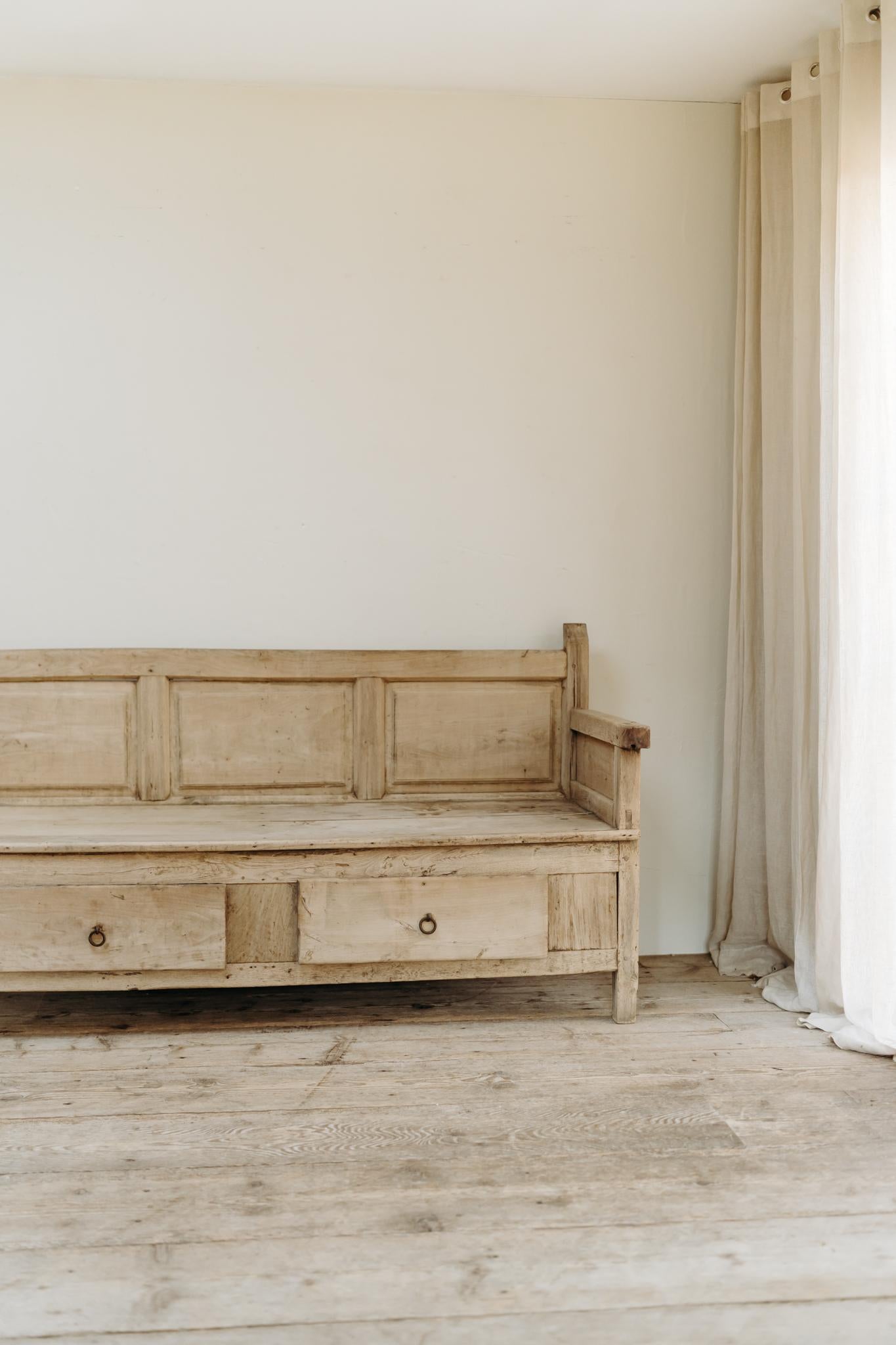 Banc xl du 19e siècle en chêne/érable en vente 3