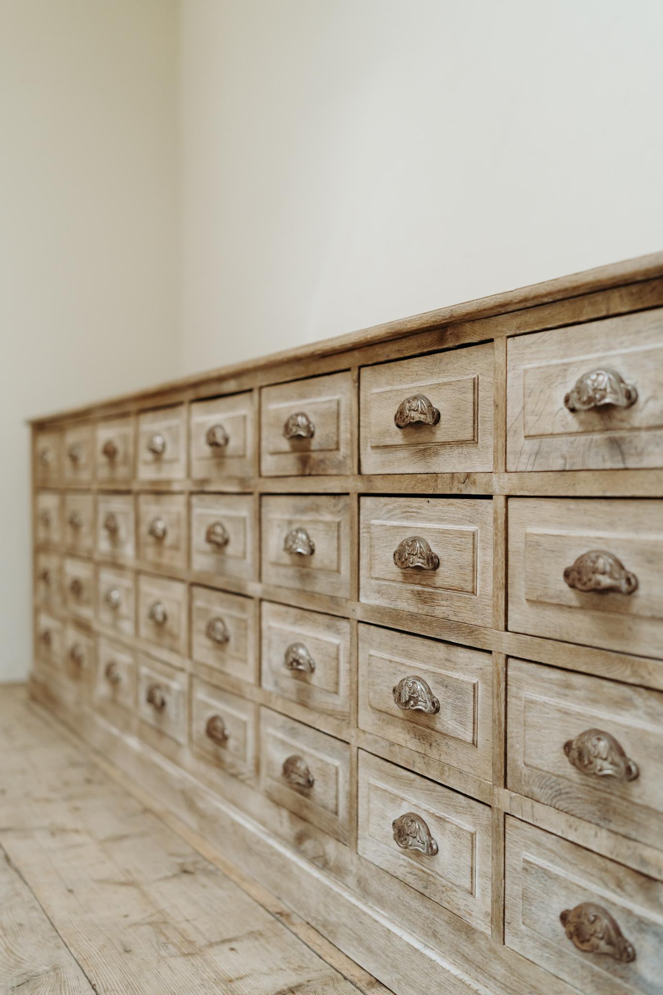 Banco francese in legno di quercia del XIX secolo 1