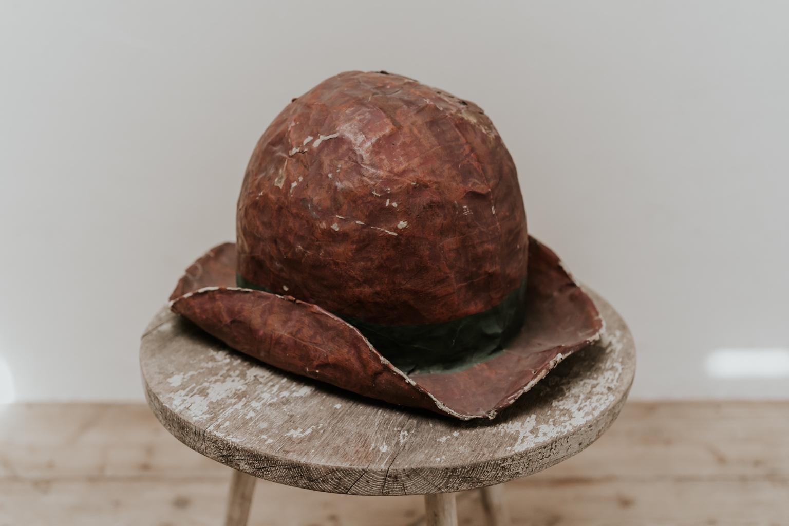 19th Century Extra Large Papier Mâché Hat For Sale 2