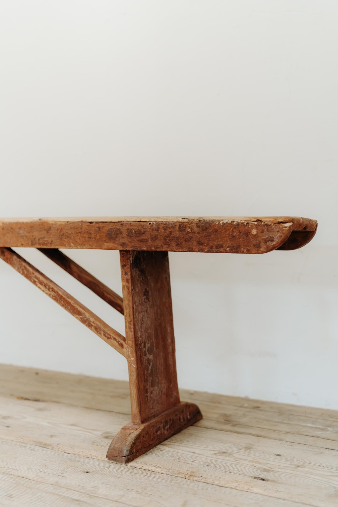 Banc en pin xl du 19e siècle en vente 1