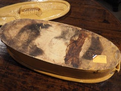 19th Century Yellow Glazed Fish Terrine from Alsace, France
