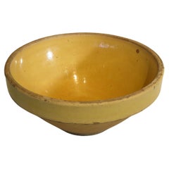 19th Century Yellow Ware Mixing Bowl