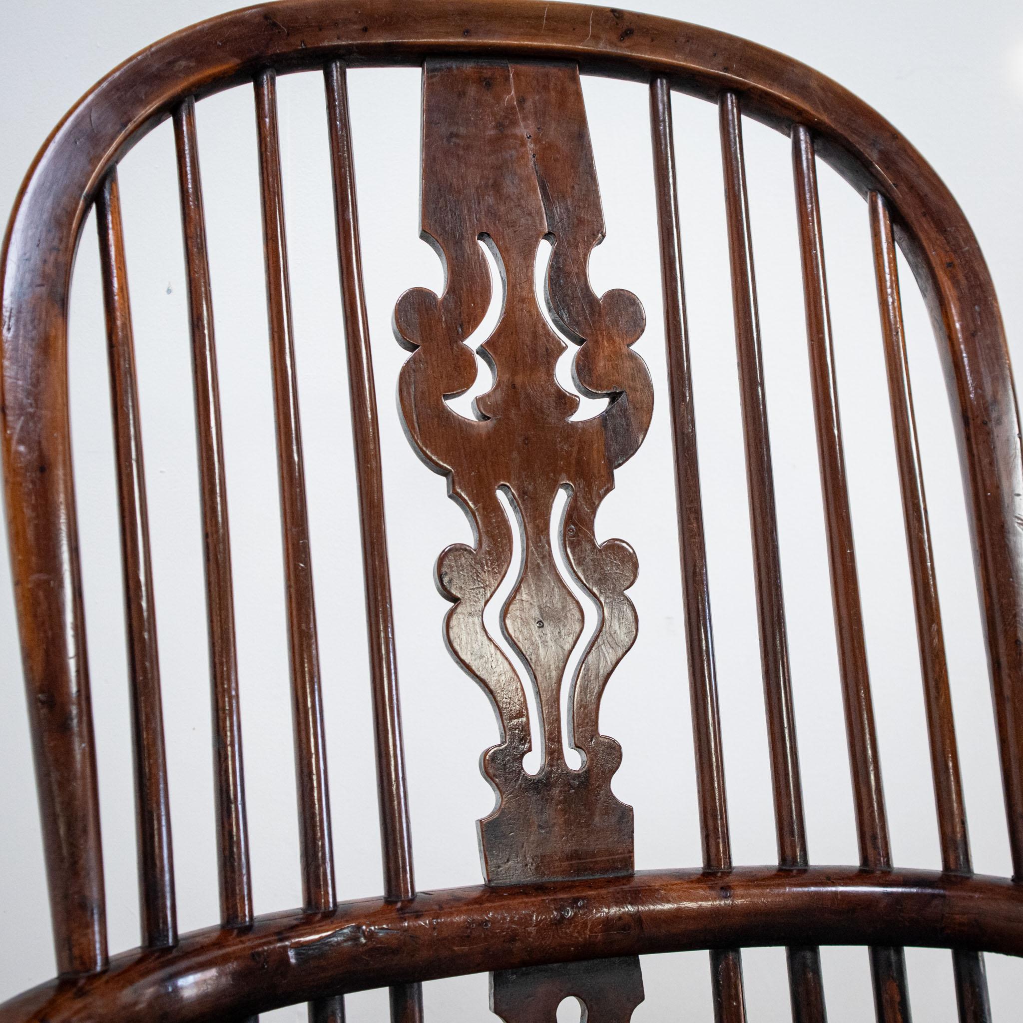 19th Century Yew Rocking Chair by J. Spencer For Sale 3