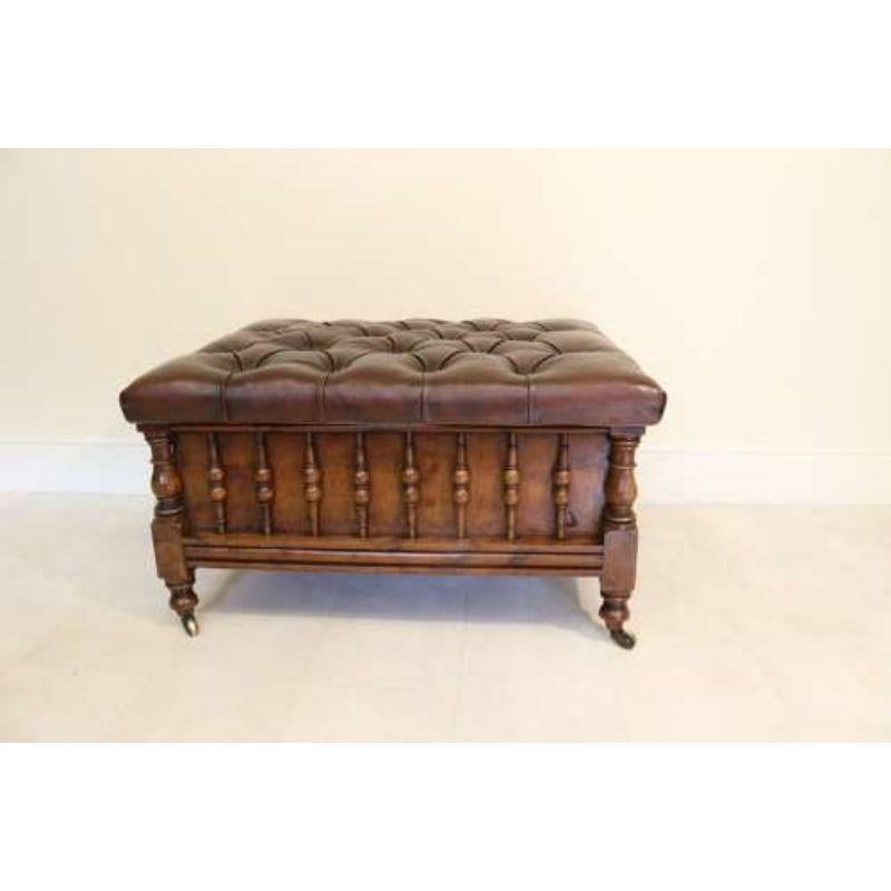 19th Century Yew Wood Large Country House Stool with Storage, circa 1830 1