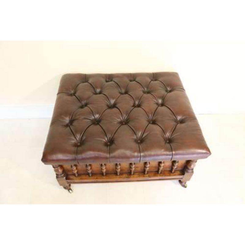 19th Century Yew Wood Large Country House Stool with Storage, circa 1830 2