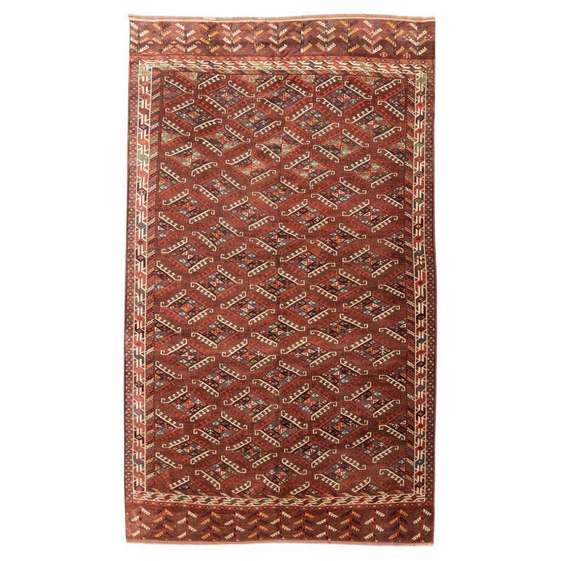 Samarkand Rug over Grenades Design, circa 1875 at 1stDibs
