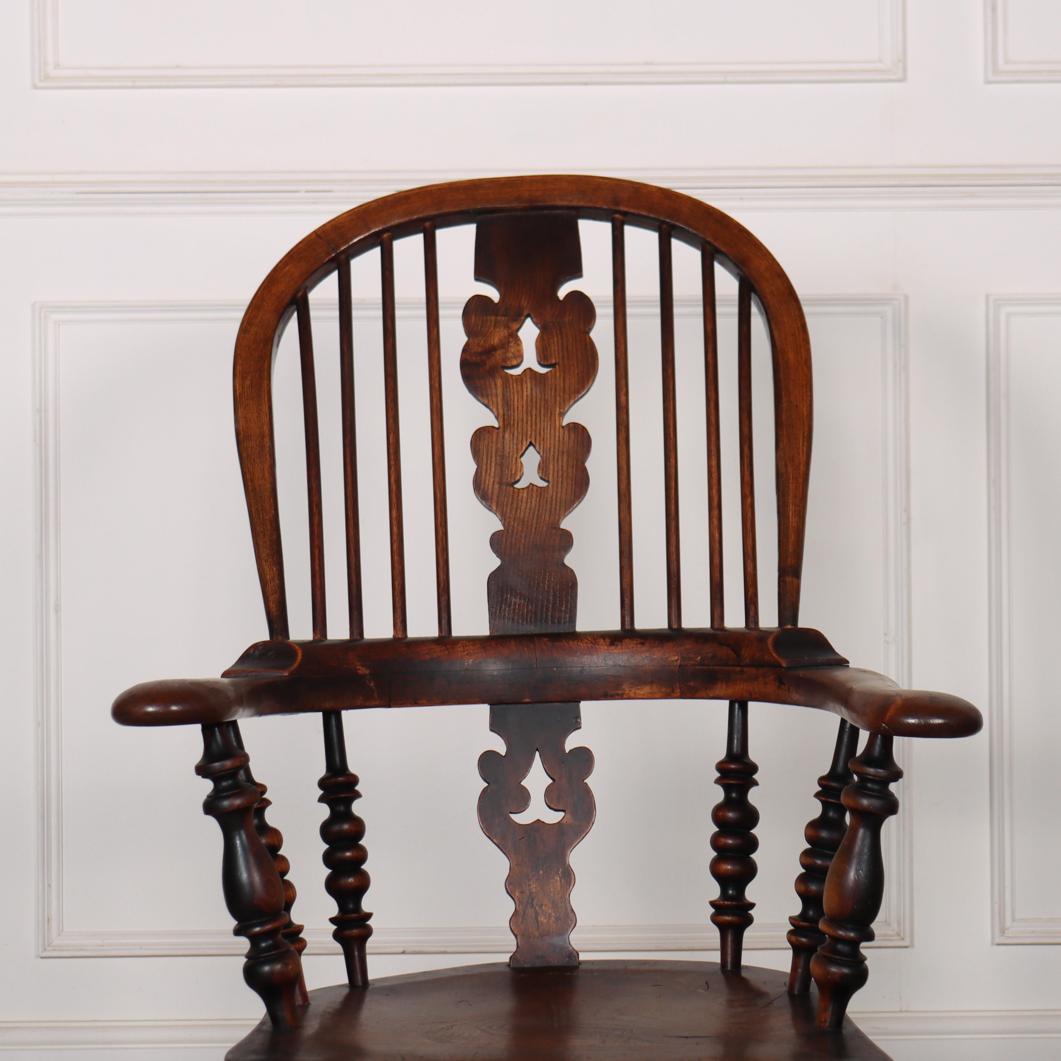 19th C Yorkshire beech and elm broad arm windsor chair. 1850.

Seat depth is 16 inches, seat height is 17.5 inches

Reference: 8128

Dimensions
25.5 inches (65 cms) Wide
26.5 inches (67 cms) Deep
44.5 inches (113 cms) High