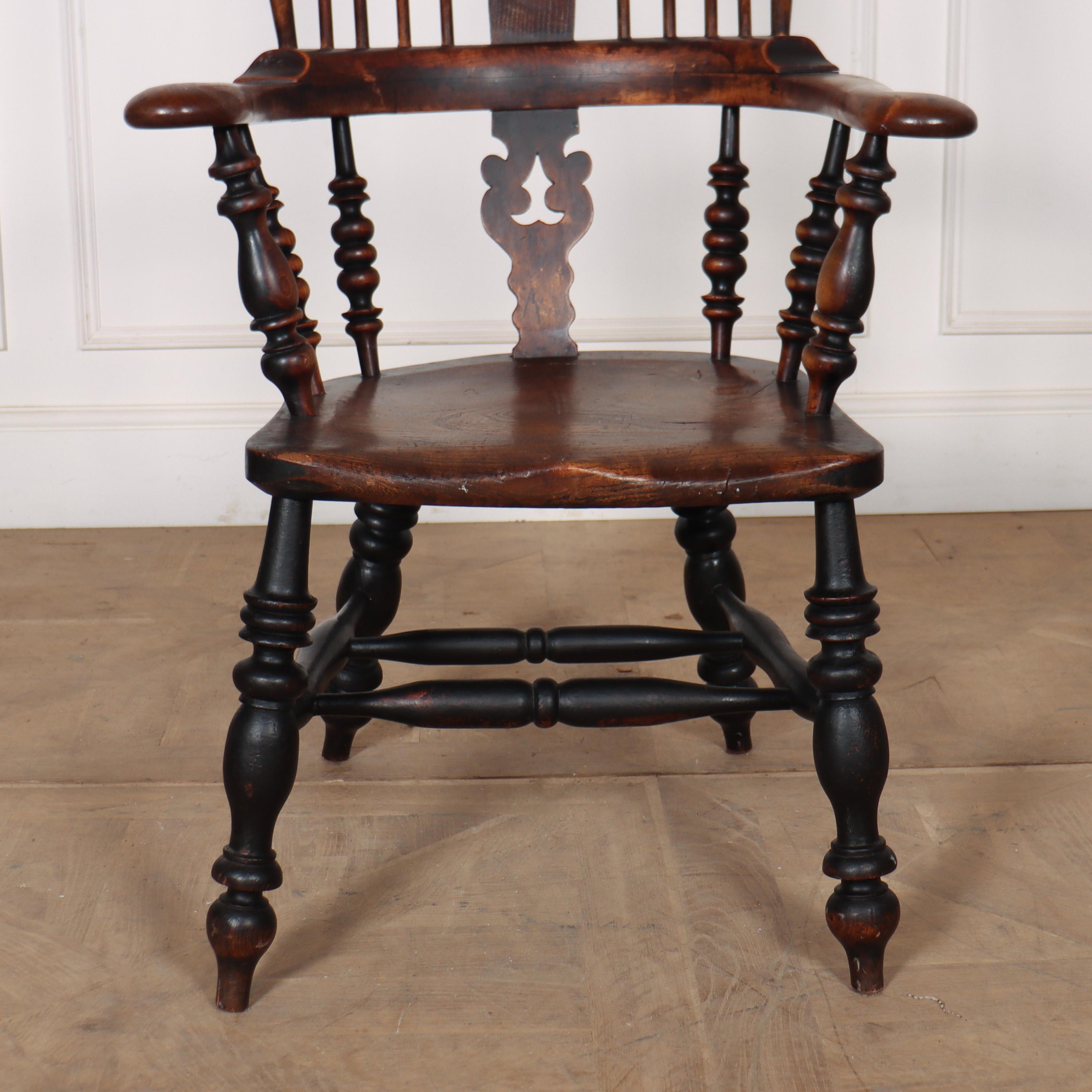 Victorian 19th Century Yorkshire Windsor Chair For Sale