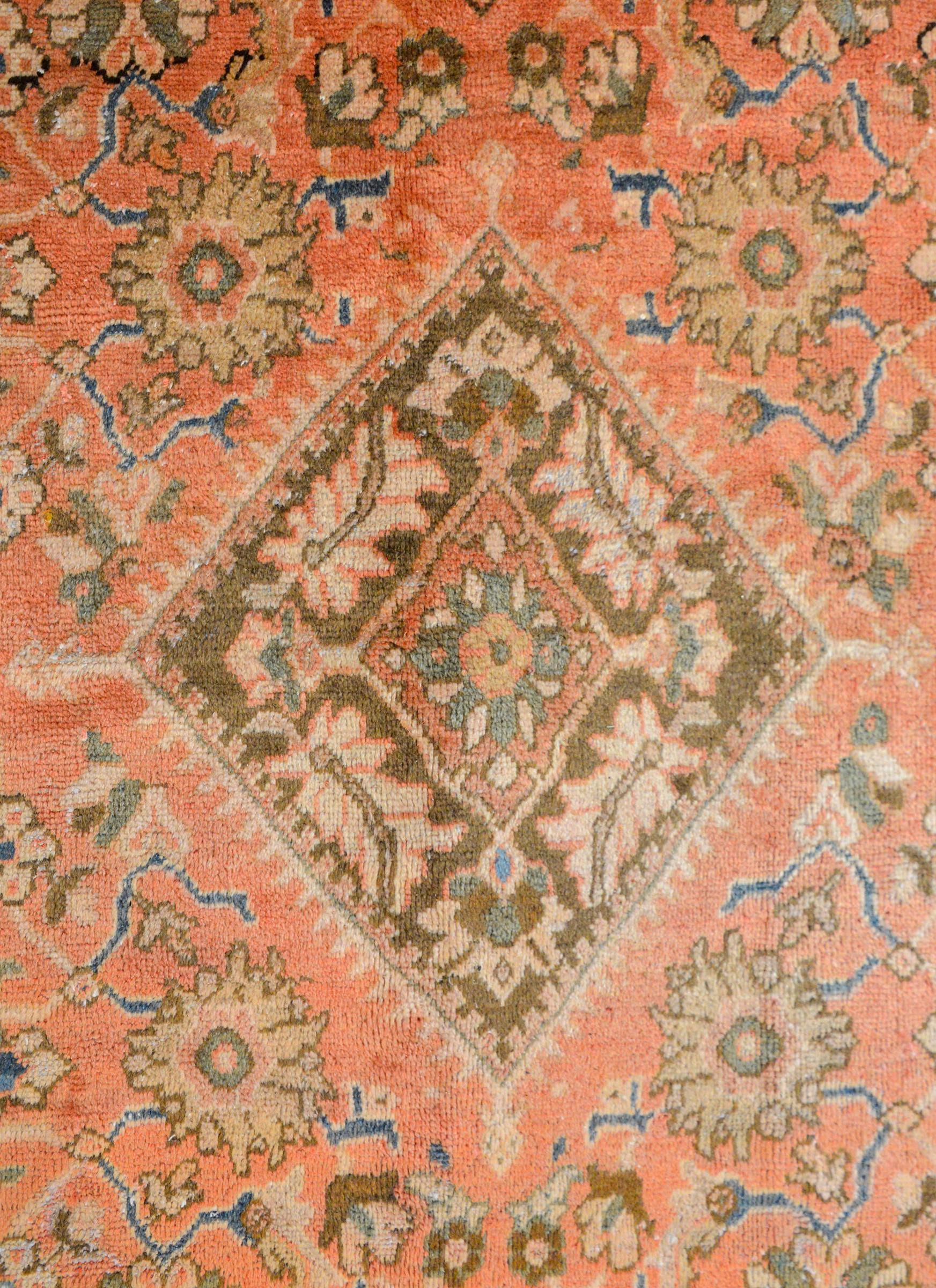Hand-Knotted 20th Century Mushkabad Rug For Sale