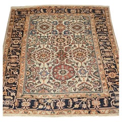 19th century Ziegler Sultanabad  Ivory field rare square size