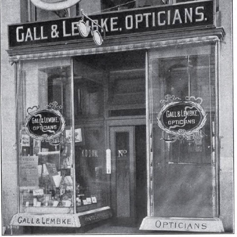 19th century zinc and glass optician trade sign  5