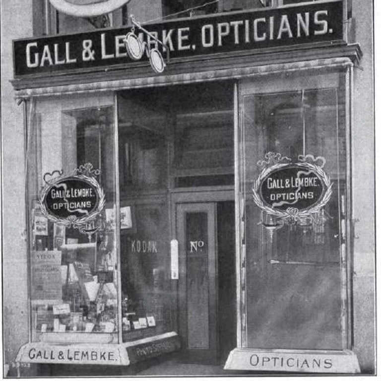 19th century zinc and glass optician trade sign For Sale at 1stDibs
