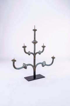 Candelabro in zinco del XIX secolo