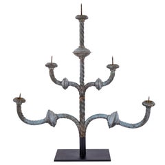 19th Century Zinc Candelabra