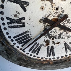 19. Jahrhundert Zink 'Clock Tower' Antike Wanduhr
