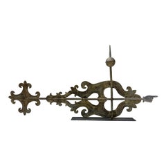 Veleta de zinc del siglo XIX, estadounidense