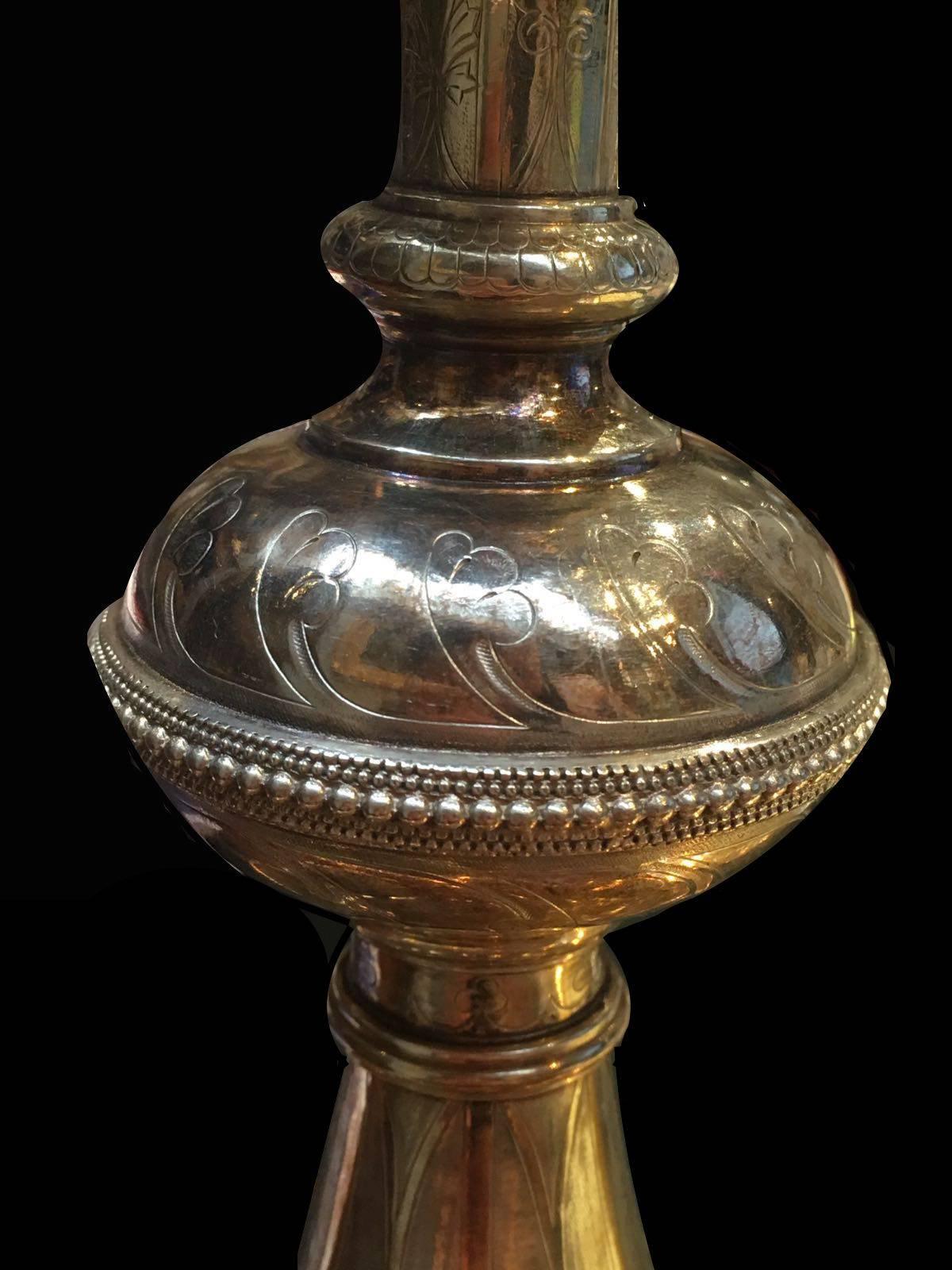 French 19th Century, Continental Silver Gilt Chalice