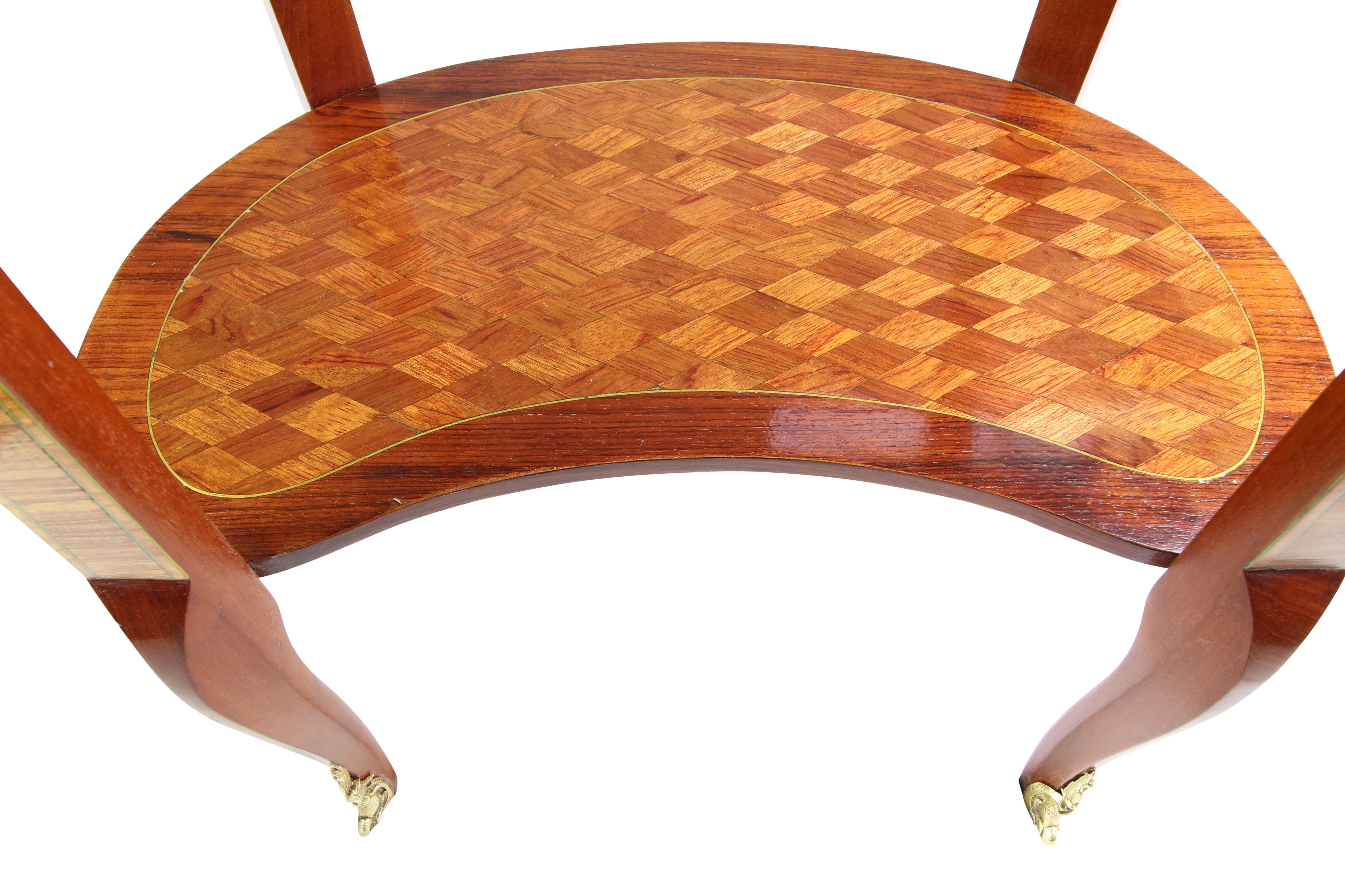 19th Cenurty Louis XV Style Marquetry Side Table For Sale 2
