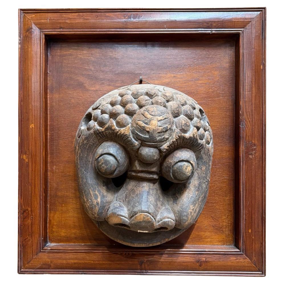 19th Century Chinese Nuo Ritual Mask