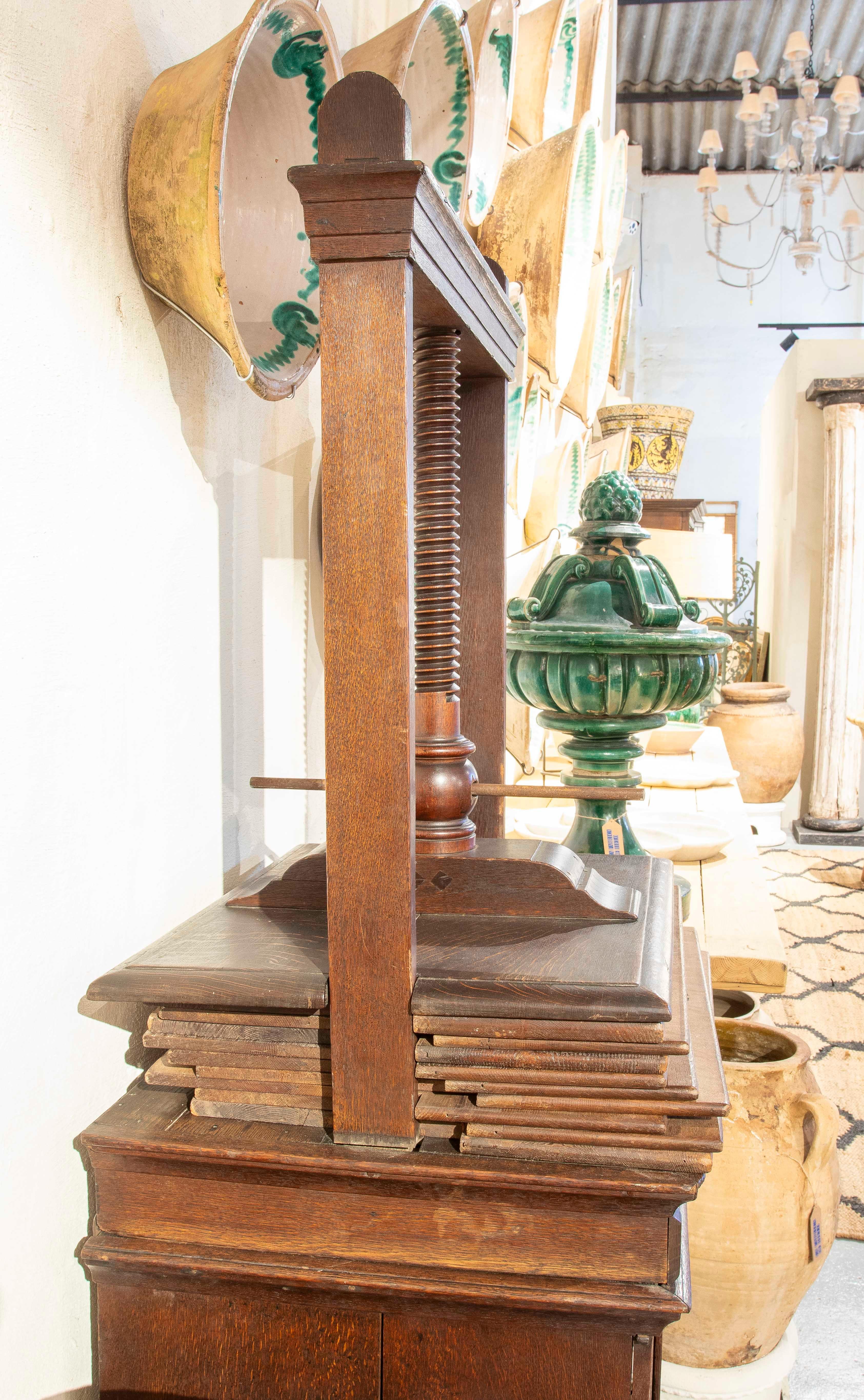 19th Century 19th Complete Wooden Book Press