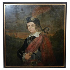 19th Ct. Antique Continental Portrait Painting of Gentleman Possibly Scottish