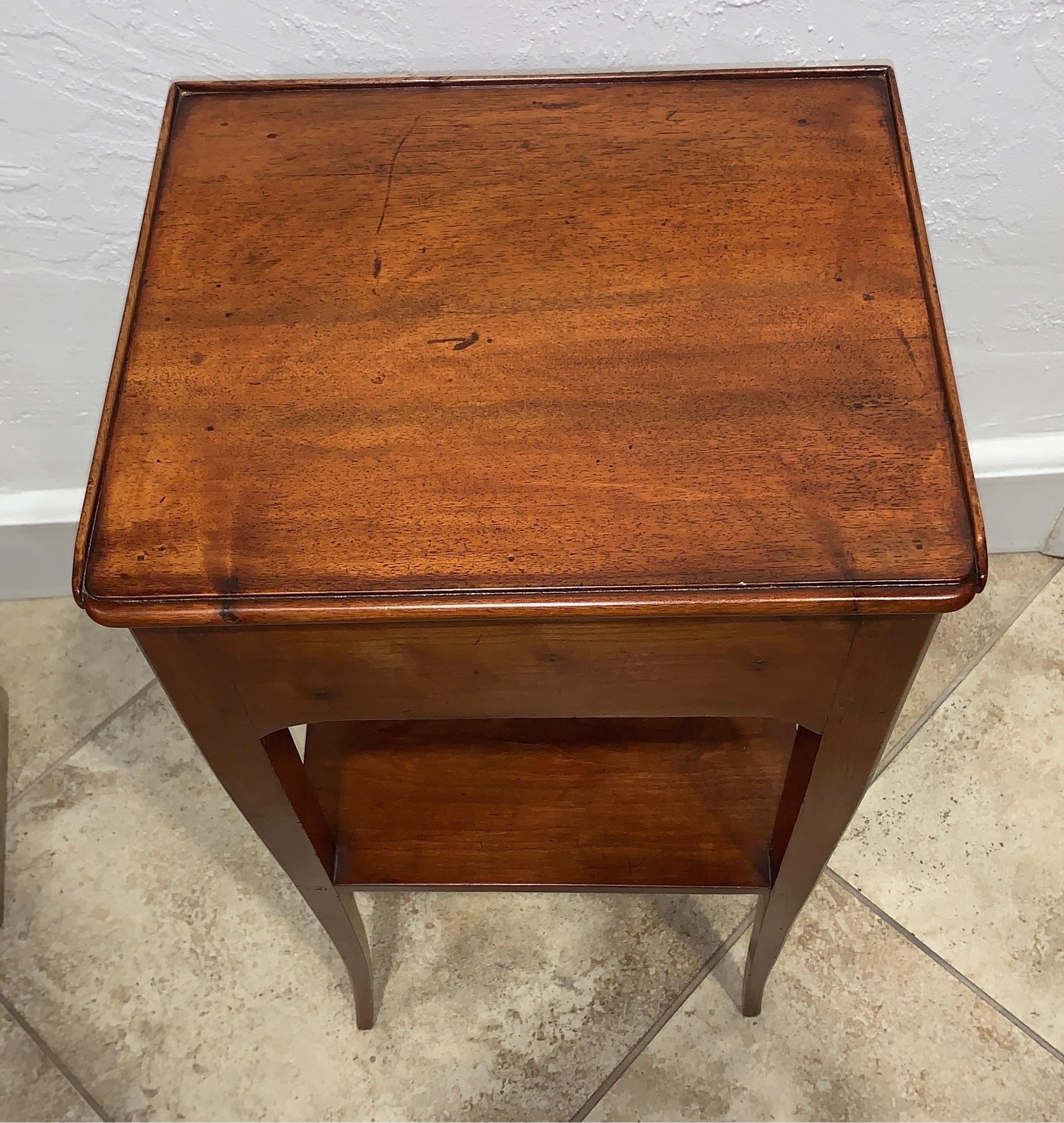 19th Century French Provincial Walnut Diminutive Side Table 3