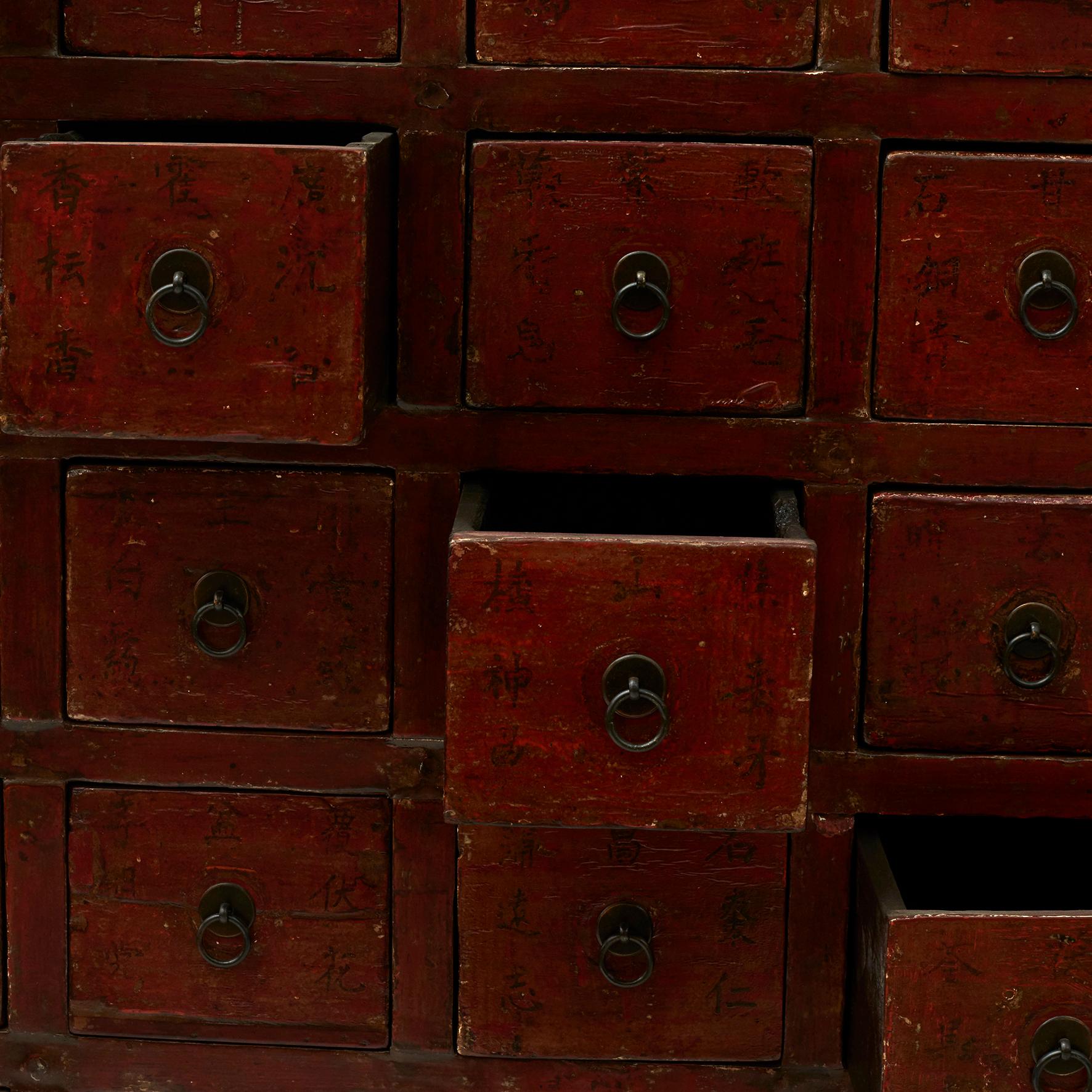 Qing 19th Ctr. Apothecary Medicine Chest with 45 Drawers For Sale