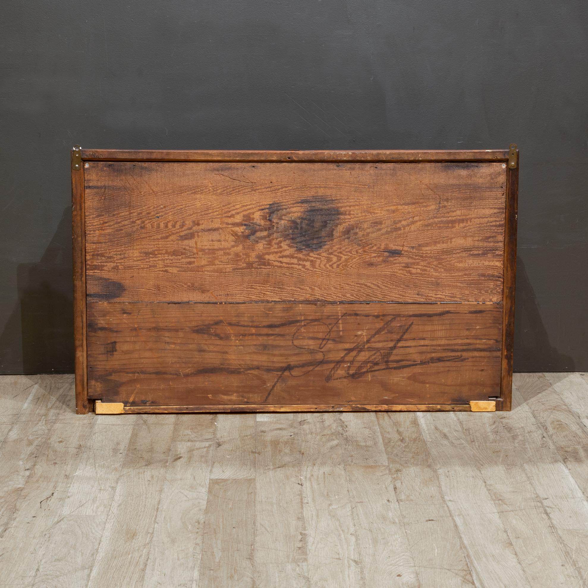 19th/Early 20th c. Mercantile Wall Mount Cabinet c.1880-1920 For Sale 5