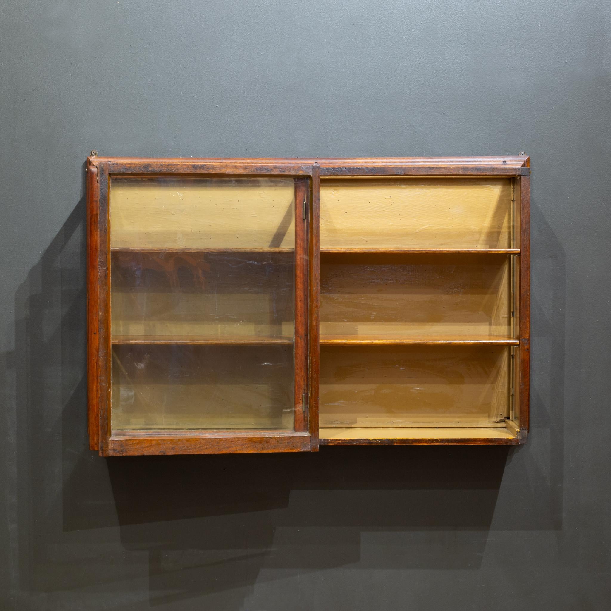 American 19th/Early 20th c. Mercantile Wall Mount Cabinet c.1880-1920 For Sale