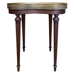 19th-Early 20th Century French Kidney Shape Drinks Table, Breche D'Alep Marble