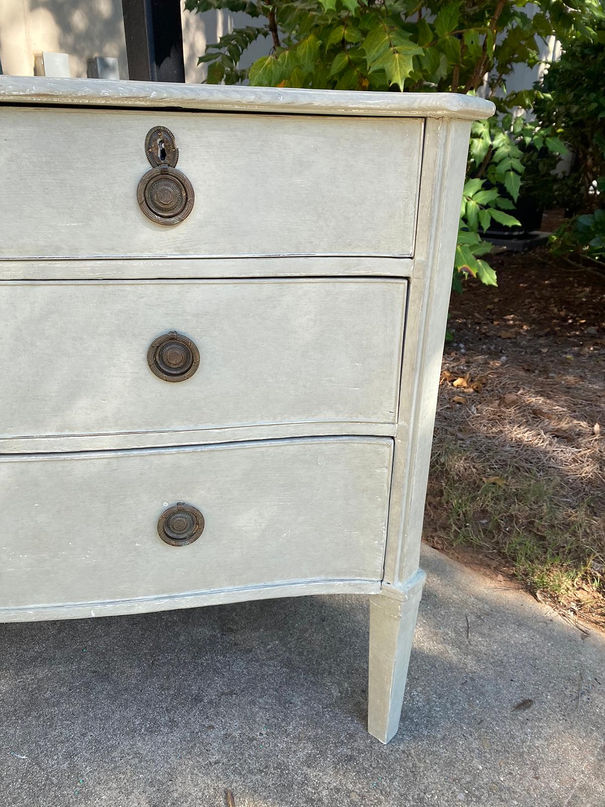 19th-Early 20th Century Italian Four-Drawer Commode with Custom Painted Finish 3