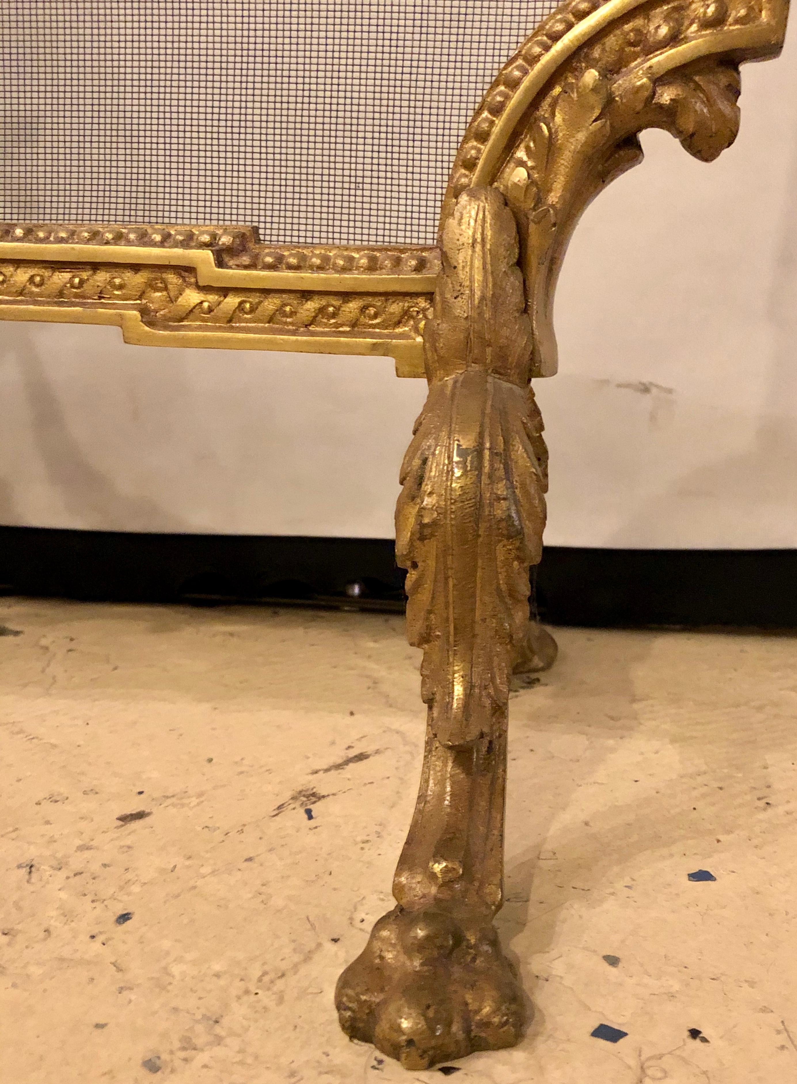 19th-Early 20th Century Louis XVI Style Bronze Firescreen 2