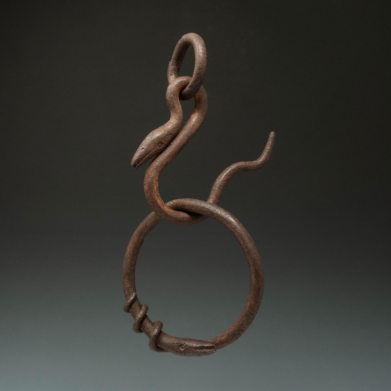 19th to early 20th century Iron hook and snare, Nepal

A rare, esoteric device used by Buddhist Tantric practitioners in Tibet and Nepal as a method of controlling events. These powerful tools can be used for catching good luck and wisdom, or